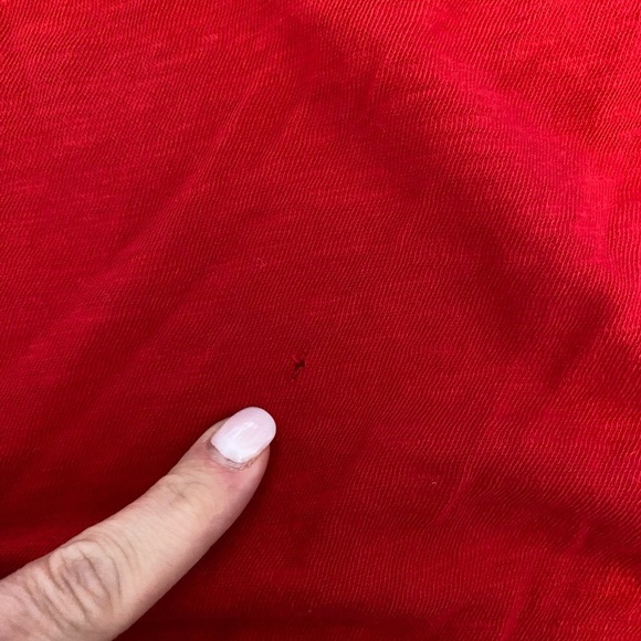 Free People Santa Fe Boho Top Red Sz Medium - Picture 10 of 11